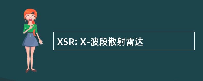 XSR: X-波段散射雷达