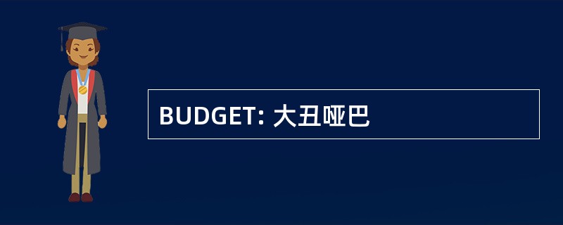 BUDGET: 大丑哑巴