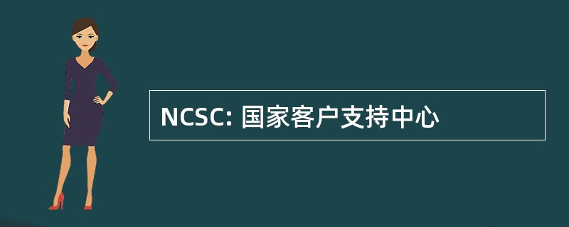 NCSC: 国家客户支持中心