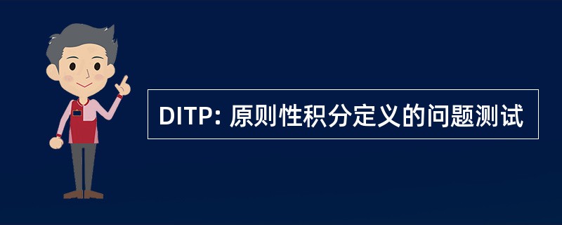 DITP: 原则性积分定义的问题测试