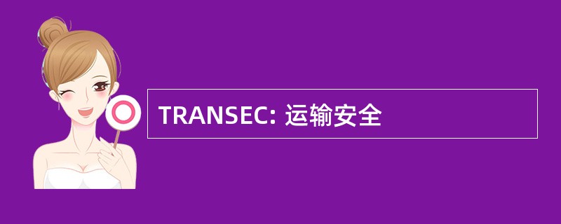 TRANSEC: 运输安全