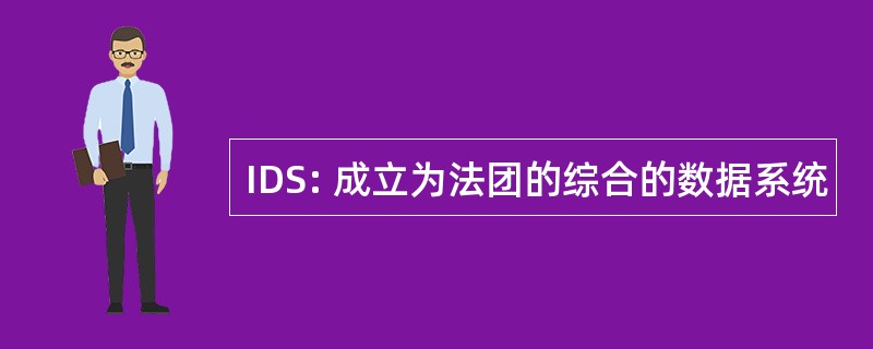 IDS: 成立为法团的综合的数据系统