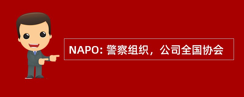 NAPO: 警察组织，公司全国协会