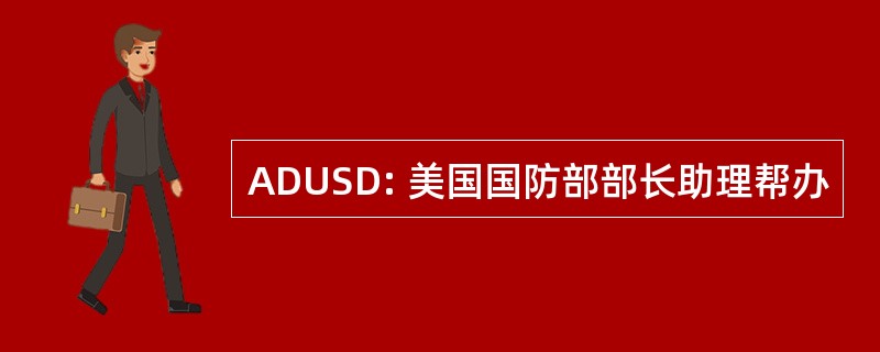 ADUSD: 美国国防部部长助理帮办