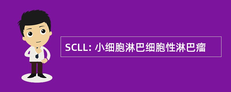 SCLL: 小细胞淋巴细胞性淋巴瘤