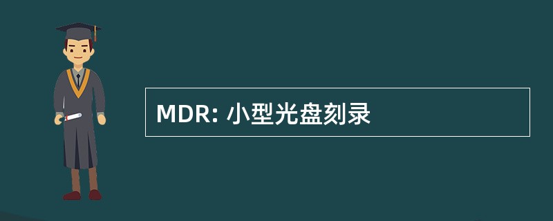 MDR: 小型光盘刻录