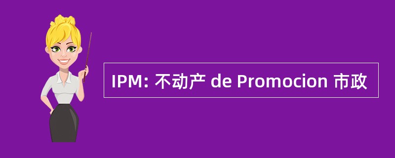 IPM: 不动产 de Promocion 市政