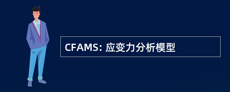 CFAMS: 应变力分析模型