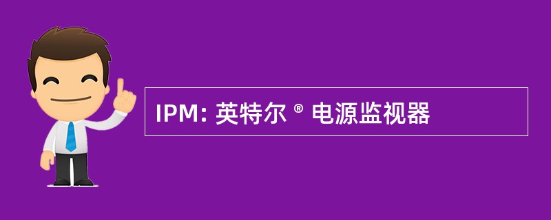 IPM: 英特尔 ® 电源监视器