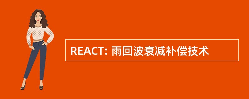 REACT: 雨回波衰减补偿技术