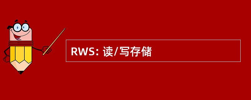 RWS: 读/写存储