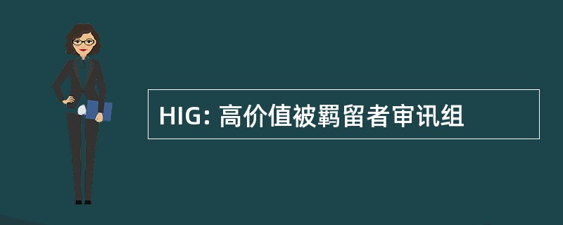 HIG: 高价值被羁留者审讯组