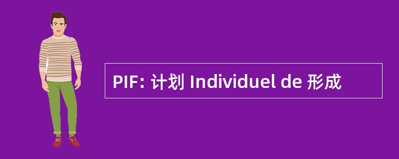 PIF: 计划 Individuel de 形成