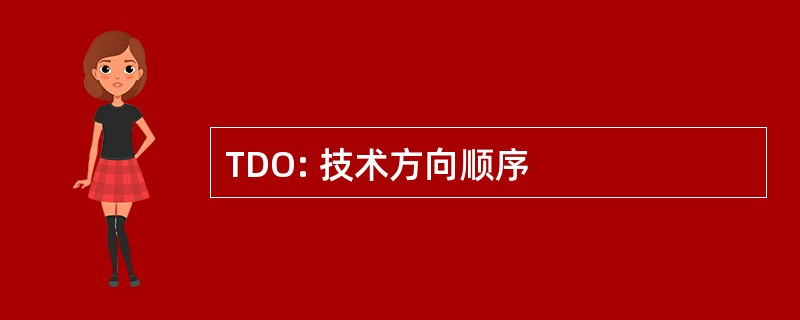 TDO: 技术方向顺序