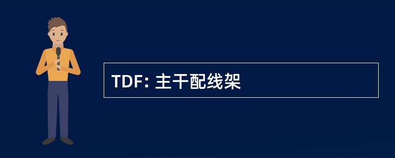 TDF: 主干配线架