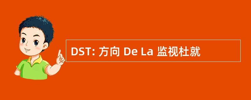 DST: 方向 De La 监视杜就