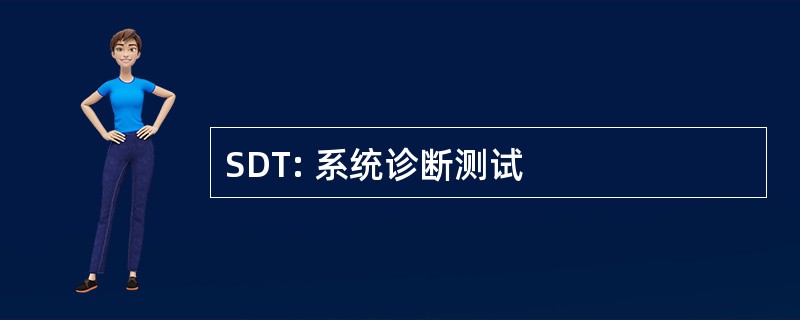 SDT: 系统诊断测试