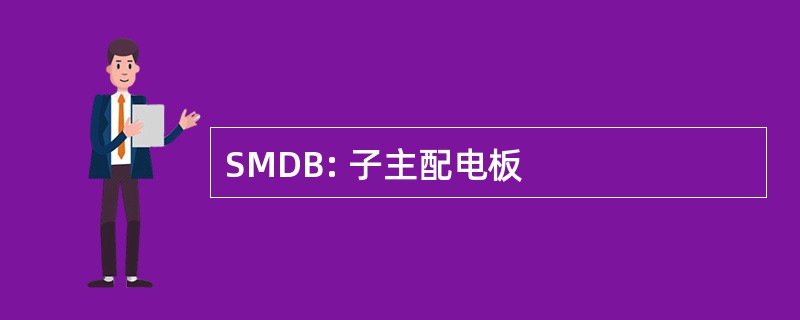 SMDB: 子主配电板