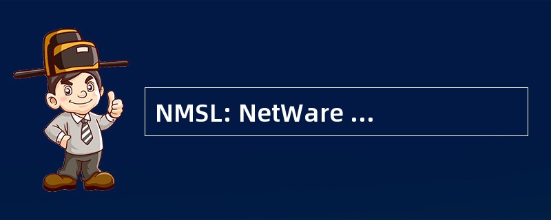 NMSL: NetWare 镜像的服务器链接