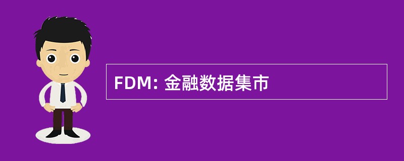 FDM: 金融数据集市