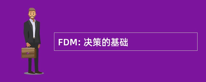 FDM: 决策的基础