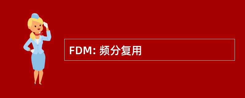 FDM: 频分复用