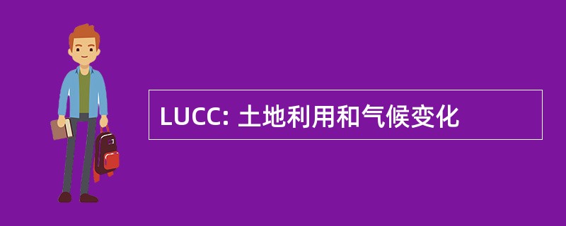 LUCC: 土地利用和气候变化