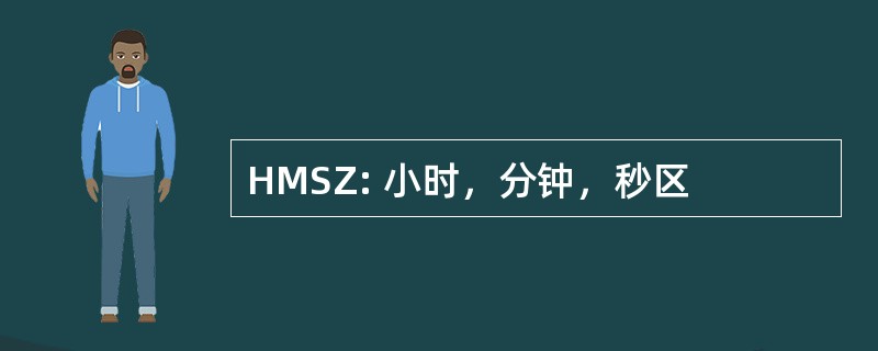 HMSZ: 小时，分钟，秒区