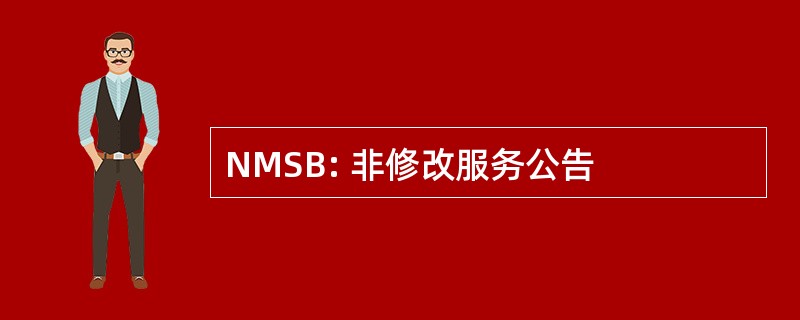 NMSB: 非修改服务公告