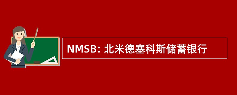 NMSB: 北米德塞科斯储蓄银行