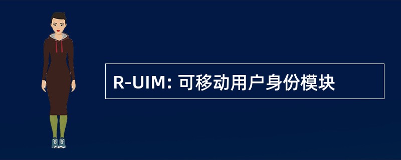 R-UIM: 可移动用户身份模块