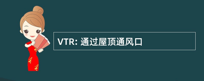 VTR: 通过屋顶通风口