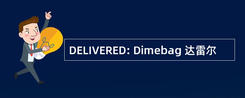 DELIVERED: Dimebag 达雷尔