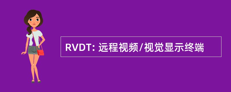 RVDT: 远程视频/视觉显示终端