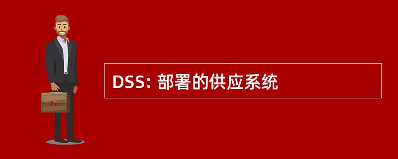 DSS: 部署的供应系统