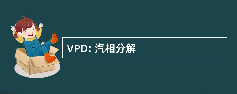 VPD: 汽相分解