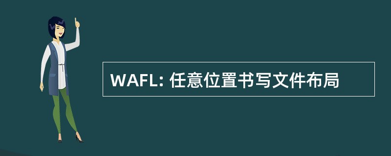 WAFL: 任意位置书写文件布局