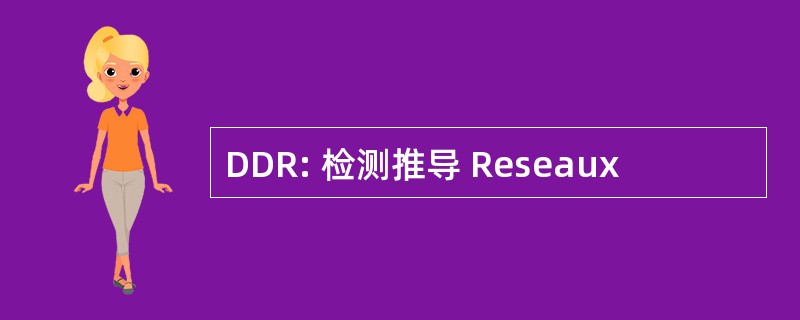 DDR: 检测推导 Reseaux