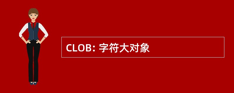 CLOB: 字符大对象