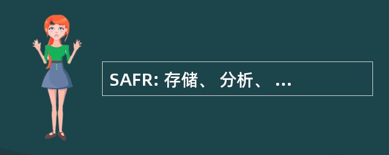 SAFR: 存储、 分析、 失效评估和填海工程