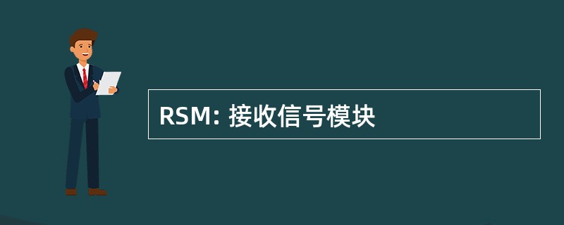 RSM: 接收信号模块