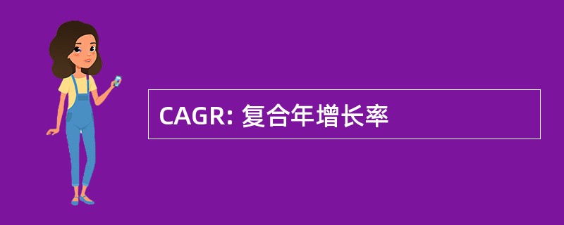 CAGR: 复合年增长率