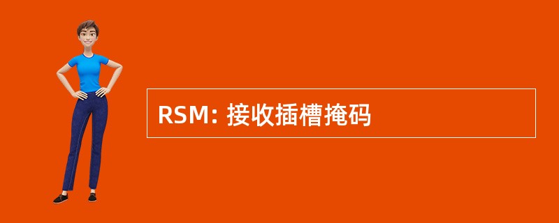 RSM: 接收插槽掩码