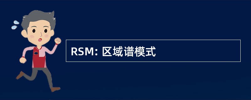 RSM: 区域谱模式