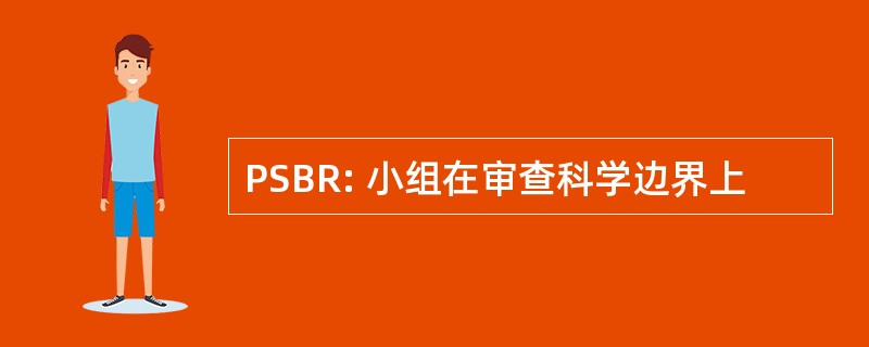 PSBR: 小组在审查科学边界上