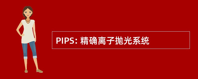 PIPS: 精确离子抛光系统