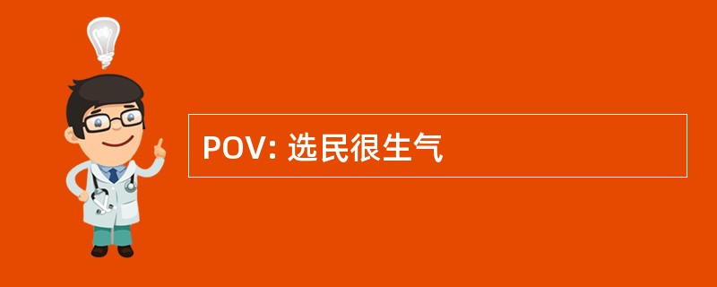 POV: 选民很生气