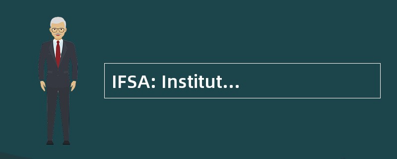 IFSA: Institut 德国 Soziale 某地 eV