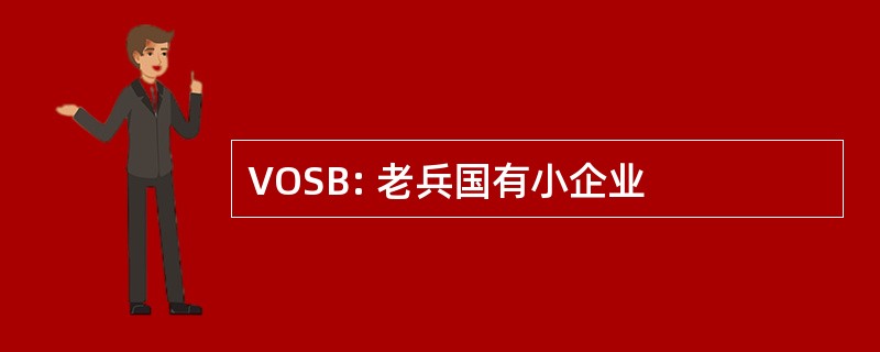 VOSB: 老兵国有小企业