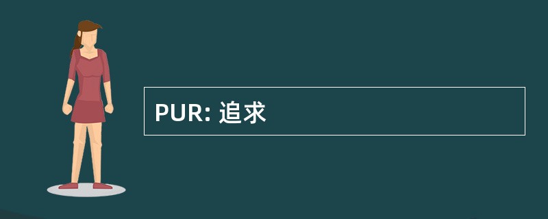 PUR: 追求